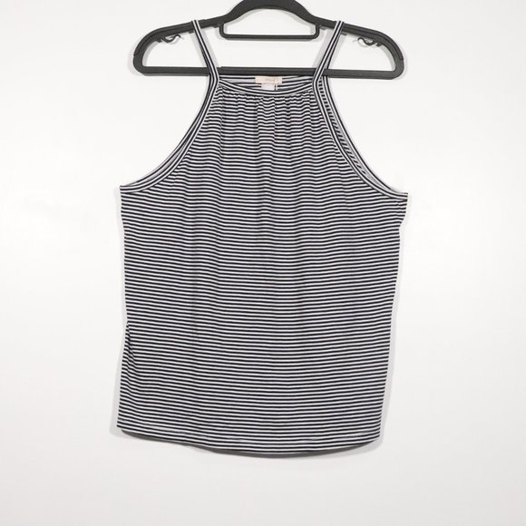 NWT Eberjey Cotton Stripes Halter Tank Size Large - Picture 3 of 10